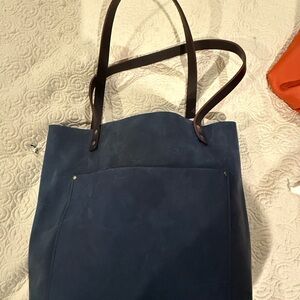 Deep Water Portland Leather Tote (medium)